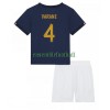 Maillot de Supporter France Raphael Varane 4 Domicile Coupe du Monde 2022 Pour Enfant